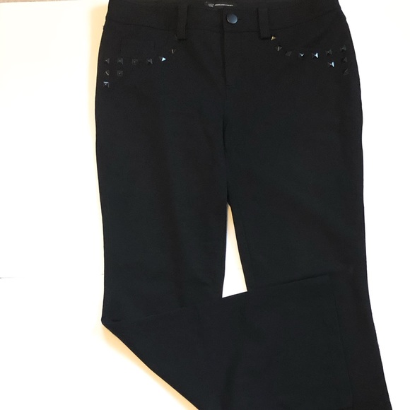 INC International Concepts Black Trousers Pants 8 - Picture 2 of 5